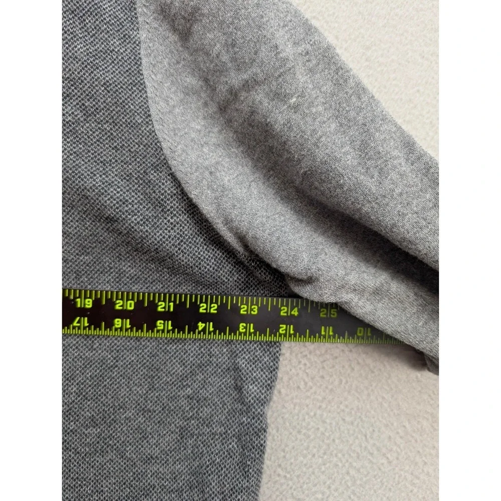 Brooks Brothers Cashmere Quarter Zip Sweater Men's XL Gray Cotton Travel Outdoor